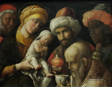  maler - Die Anbetung der Könige Renaissance Maler Andrea Mantegna